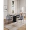 Manhattan Comfort Round Dining Set of 5, 47.24 in L, American Solid Ash Wood, Black 4-DT03DC052-GY - alternate 1